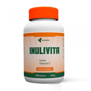 Inulivita Fibra Prebiótica - 300 Cápsulas - Suplemento Alimentar À Base De Inulina E Vitamina C