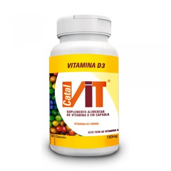 Vitamina D 3 - 90 Cápsulas - Suplemento Alimentar À Base De Vitamina D3